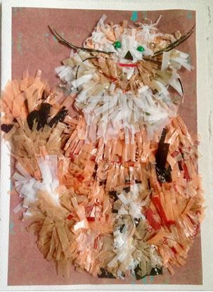 Picture of Note Card, Brown cat  from recylcled materials