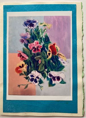 Picture of Note Card, Pansies for Joseph