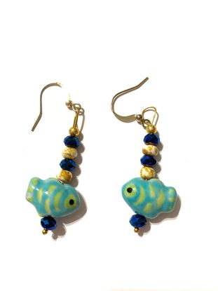 Picture of Earrings, Ceramic Fish