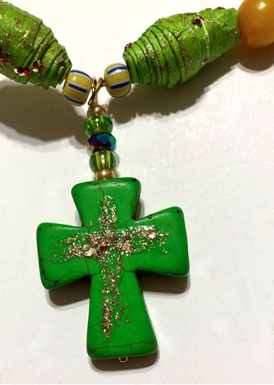 Picture of Necklace with green cross