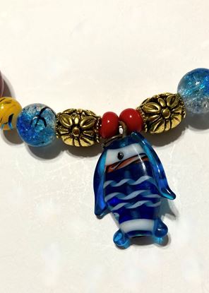 Picture of Necklace with glass fish pendant