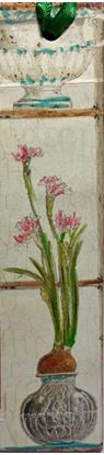 Picture of bookmark with pink flowers